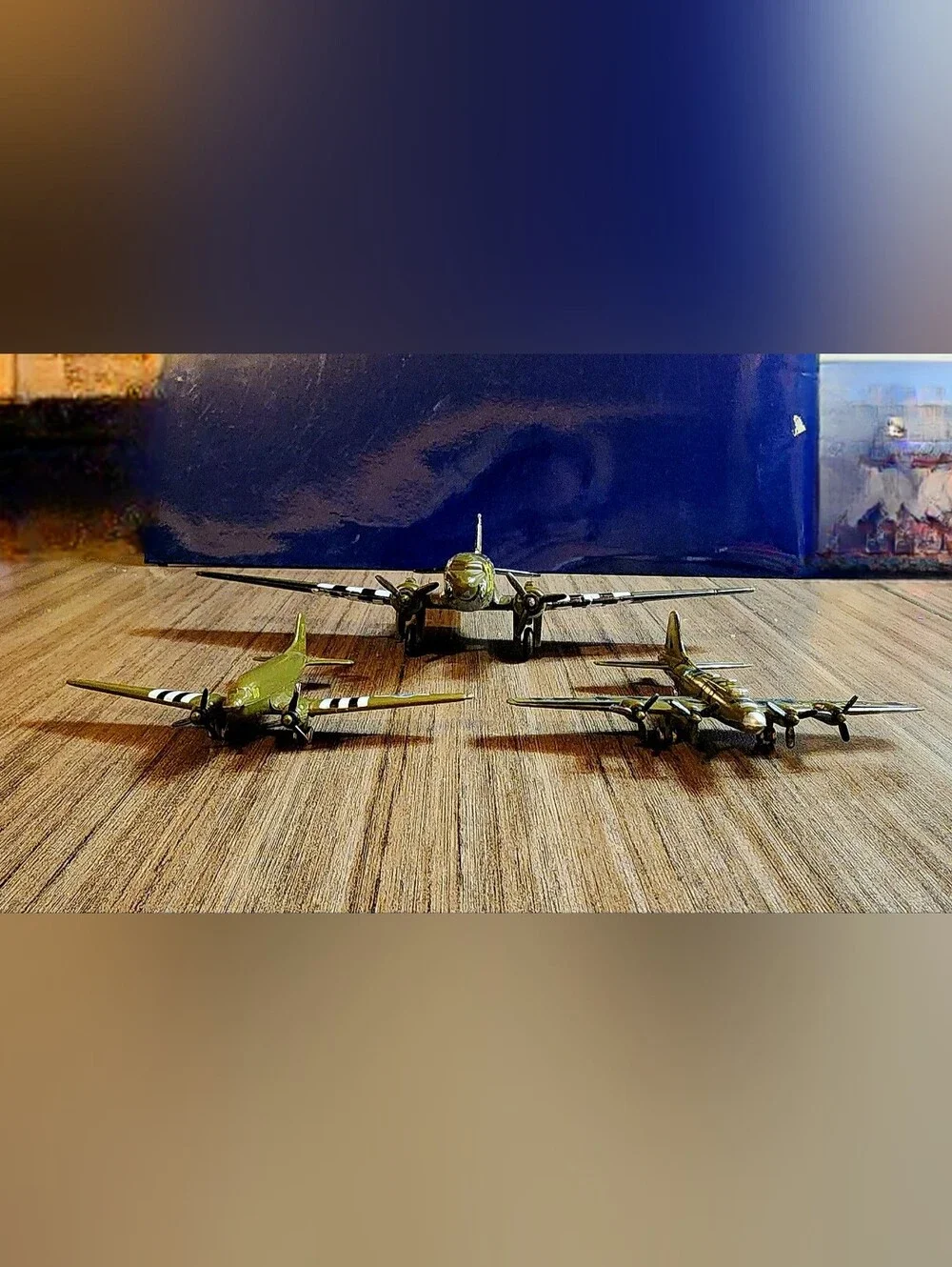 WWII Diecast Military Aircraft Model Vehicle Bundle – Lot of 3